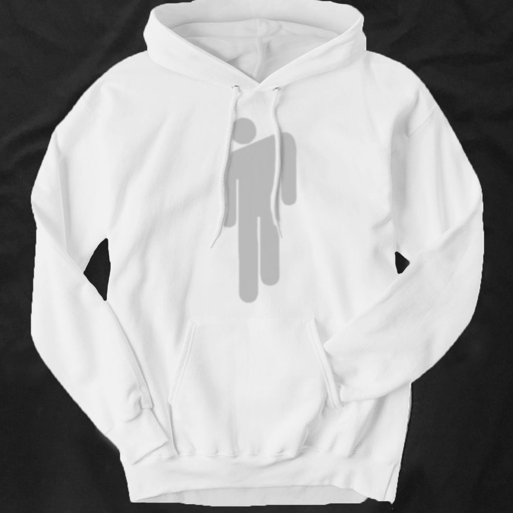 White Billie Eilish Blohsh Hoodie Sm